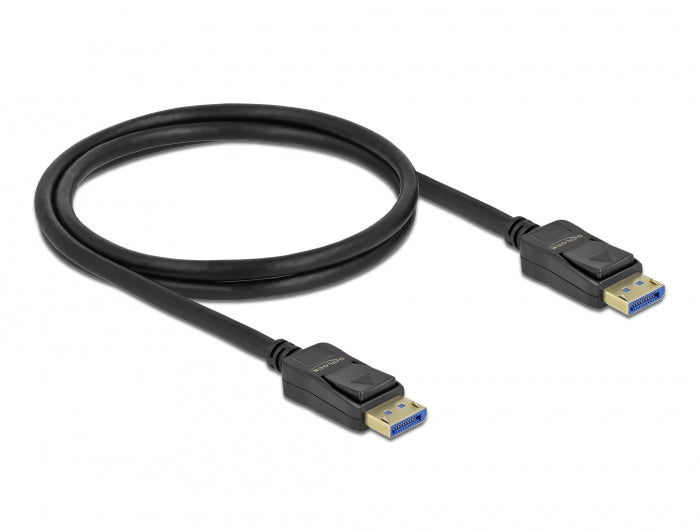 Delock DisplayPort Kabel 10K 60 Hz 54 Gbps Kunststoffgehäuse 1 m