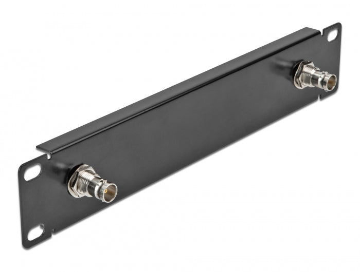 Delock 10″ Panel mit 2 x BNC Buchse 1 HE schwarz