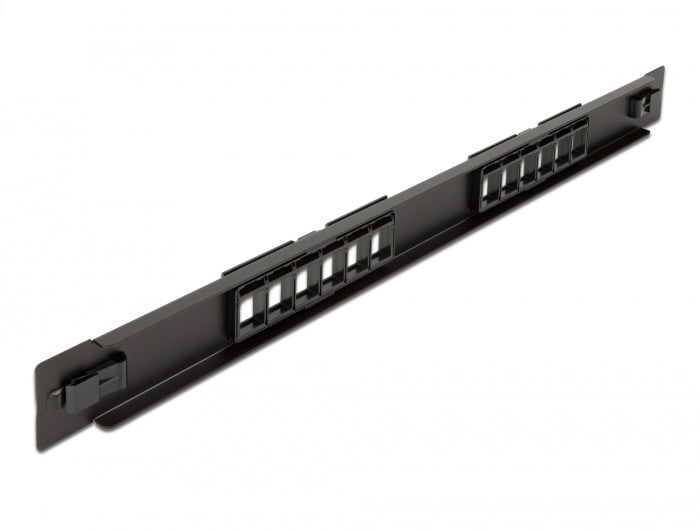 Delock 19″ Keystone Patchpanel 12 Port werkzeugfrei