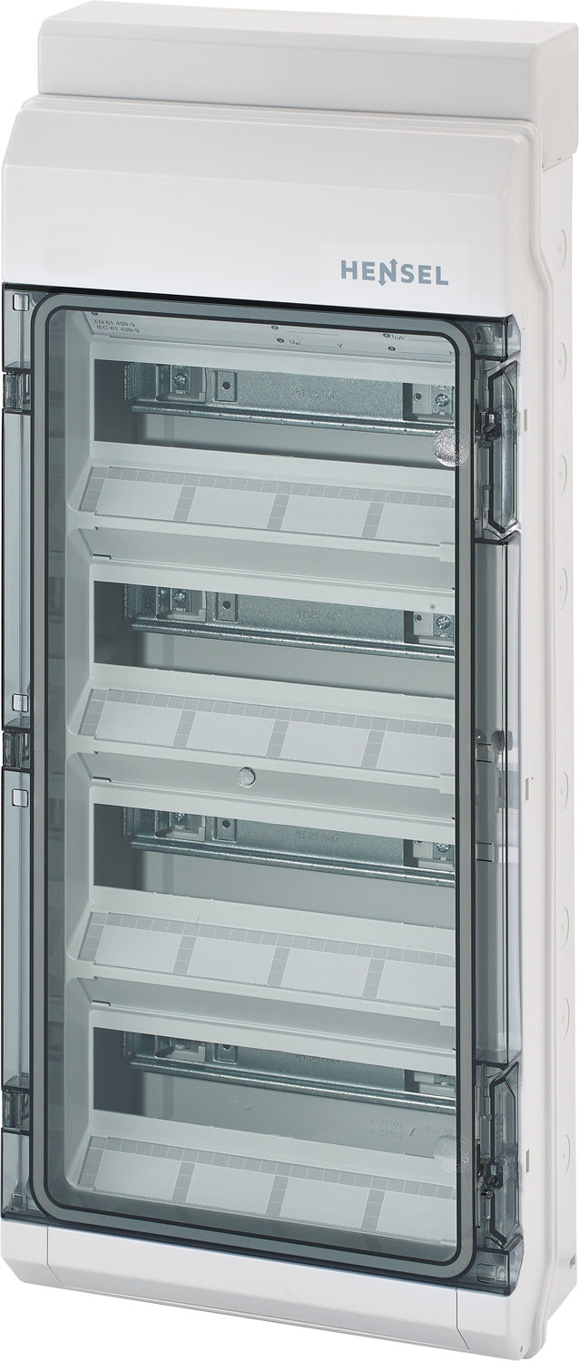 HENSEL Automatengehäuse AP 4x12TE Kst KV 9448 IP65 295x708x129mm ET93mm