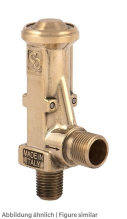 Sicherheitsventil Castel 3061E/4C 60bar in 1/2"NPT/out G 1/2", kd=0,90, Ø4,5mm