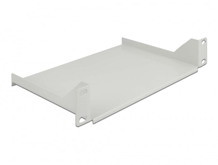 Delock 10″ Fachboden für Netzwerkschrank 1 HE grau