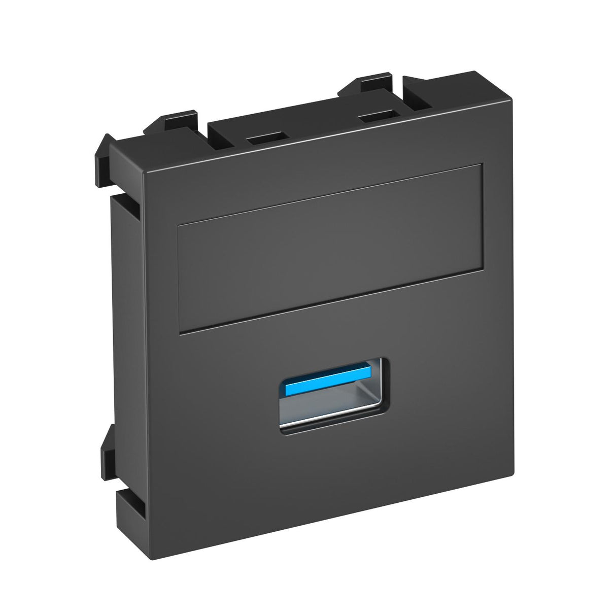 BETTERMANN Einsatz USB 1f gr Schraubbef MTG-U3A S SWGR1 m.Aufdr m.Beschr.Feld