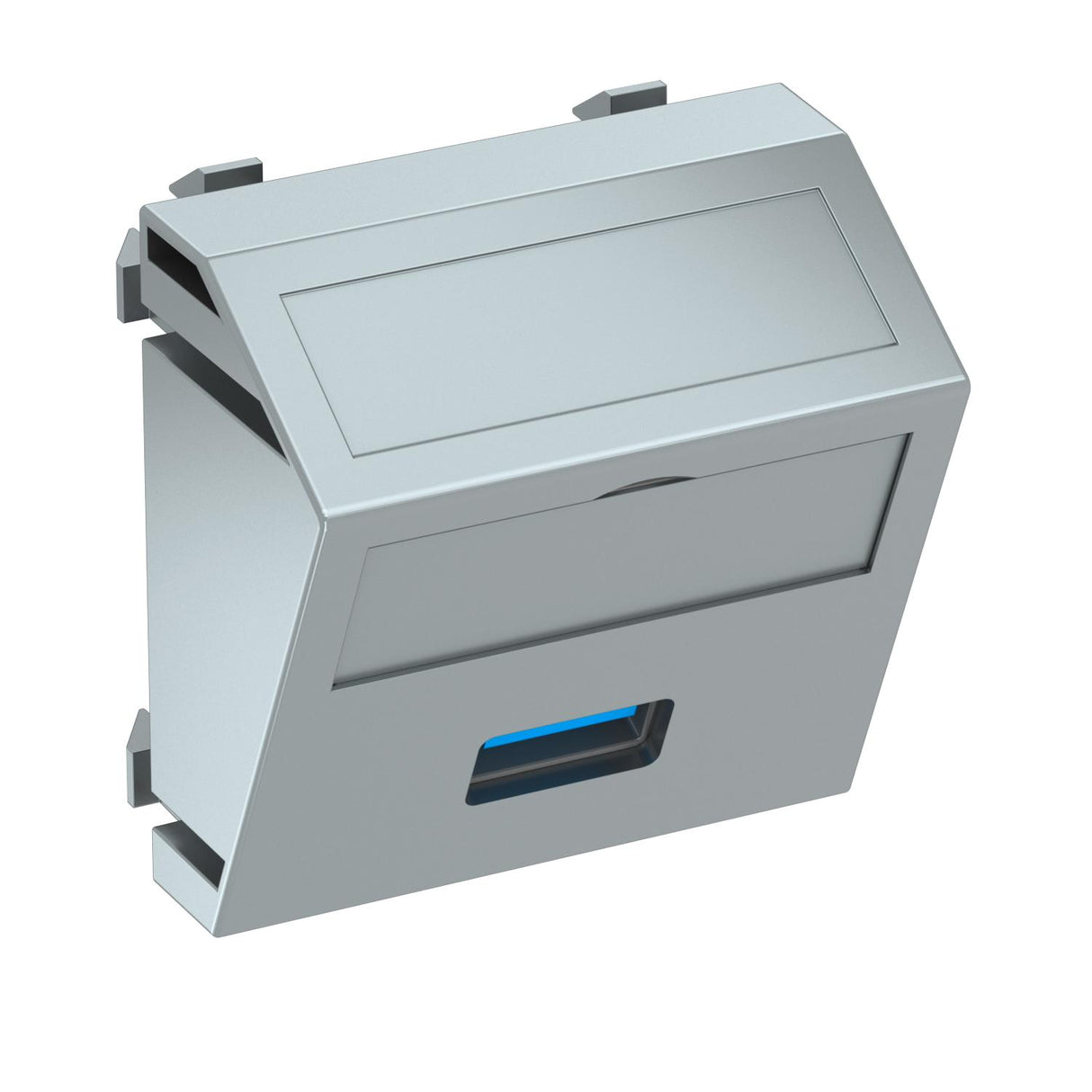 BETTERMANN Einsatz USB 1f alu Schraubbef MTS-U3A S AL1 m.Aufdr m.Beschr.Feld