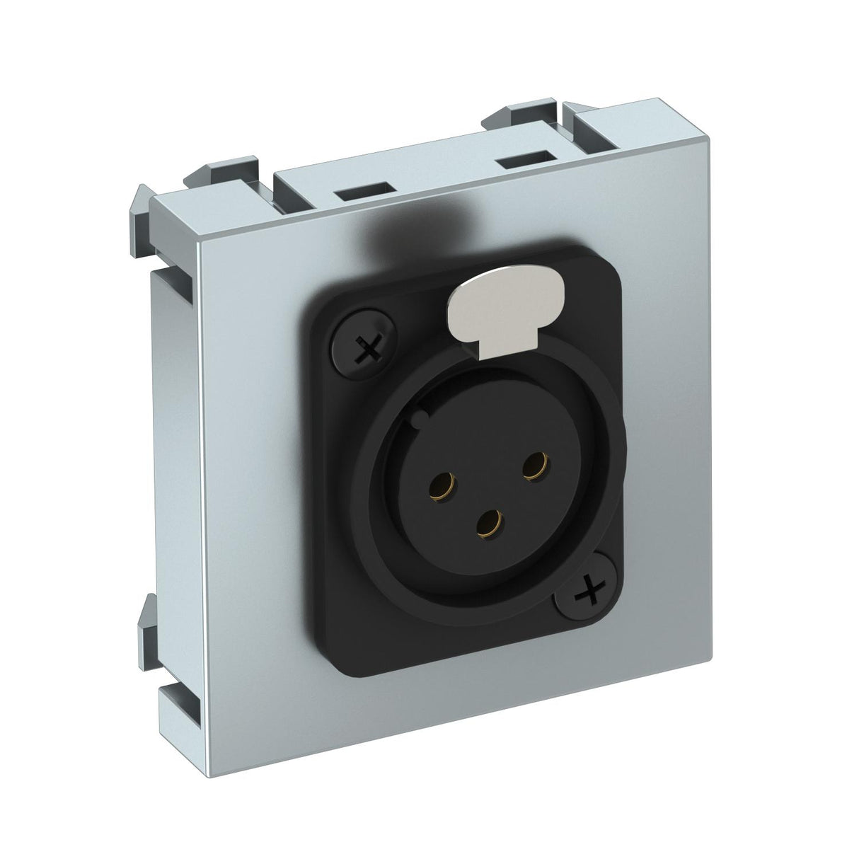 BETTERMANN Einsatz XLR 1f alu Klemmbef MTG-X3F S AL1 ohne Beschriftungsfeld