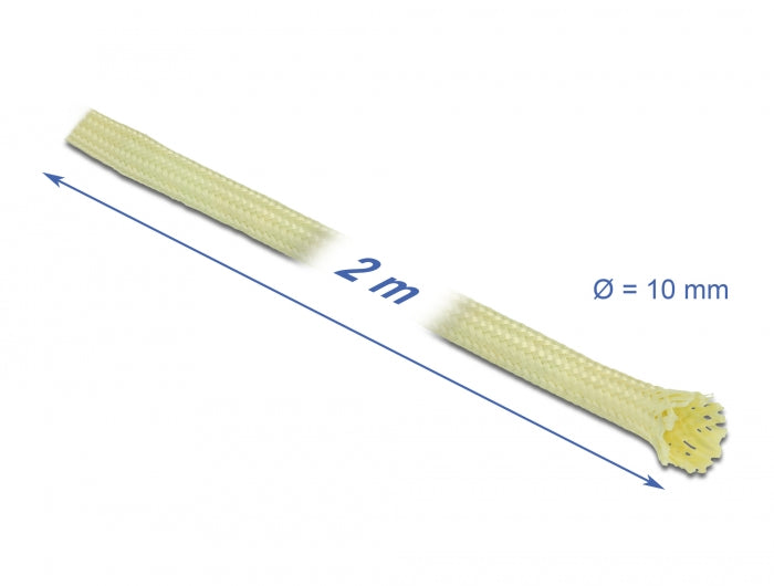Delock Geflechtschlauch aus Aramid Fasern 2 m x 10 mm
