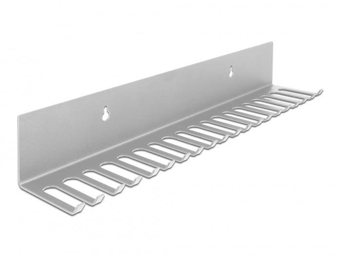 Delock Kabelhalterung 318 x 65 mm zur Wandmontage grau