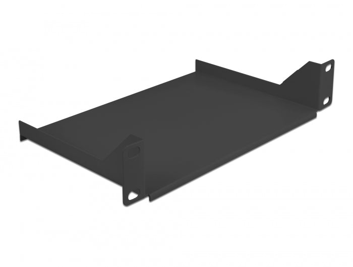 Delock 10″ Fachboden für Netzwerkschrank 1 HE schwarz
