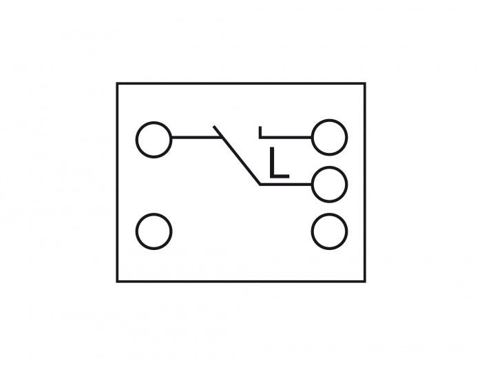 Delock Easy 45 Wippschalter Aus-Wechsel 45 x 45 mm, weiß