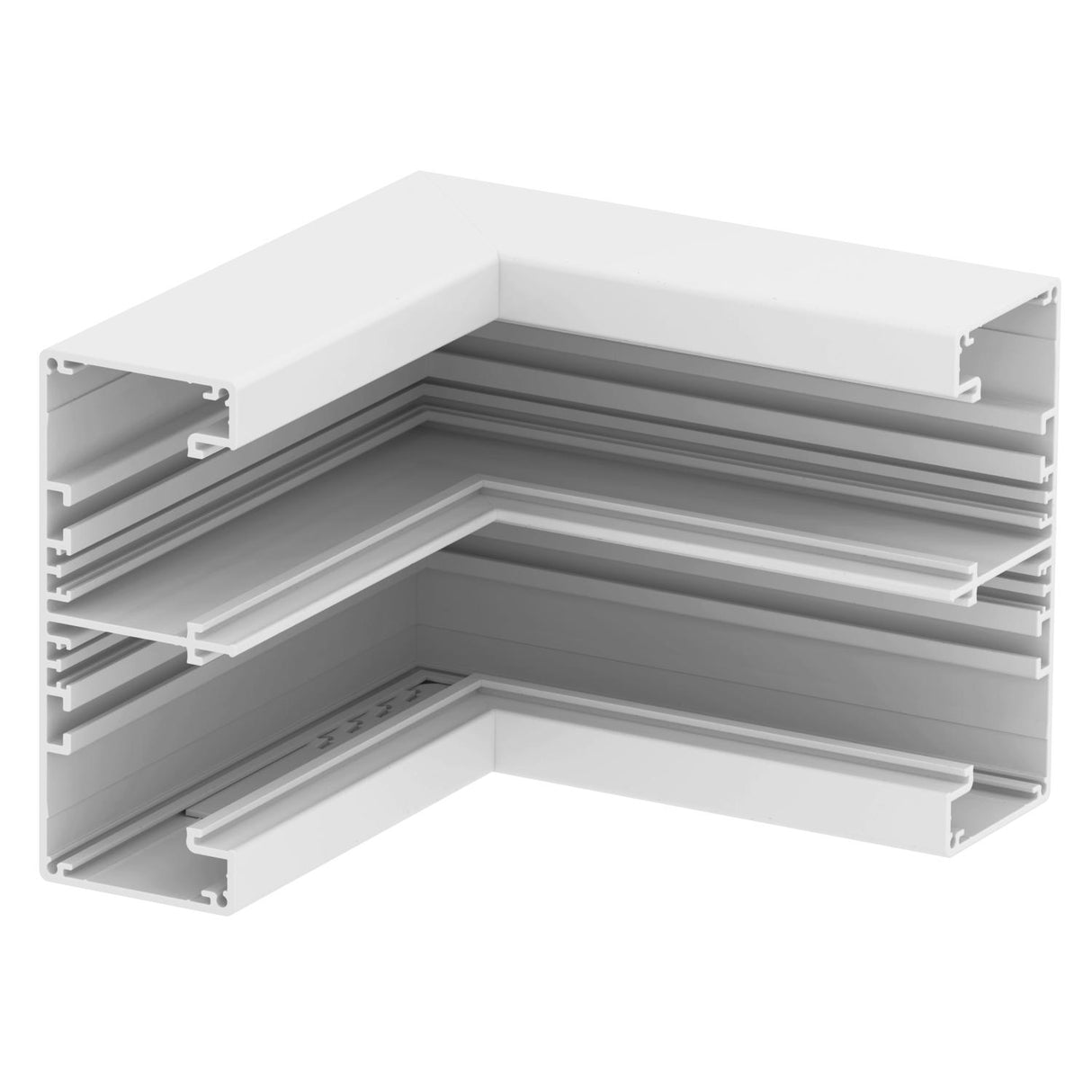 BETTERMANN Inneneck GEB-K Alu UT rws hfr GA-IS53130RW 130x53mm unbeh RAL9010