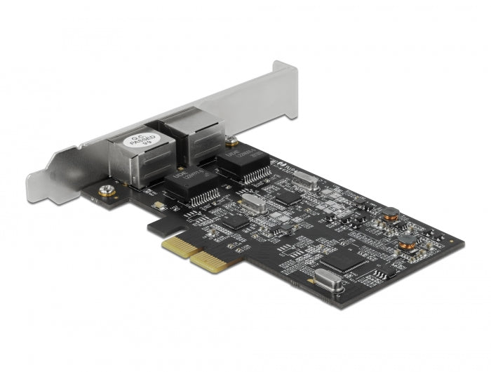 Delock PCI Express x2 Netzwerkkarte 2,5 Gigabit LAN 2 x RJ45 RTL8125