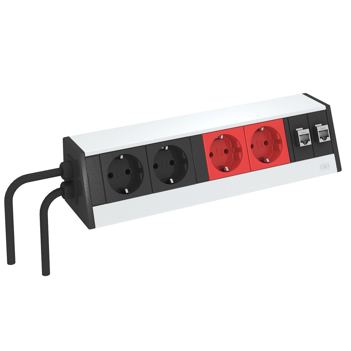 BETTERMANN Steckdosenleiste 4/2f alu 3m DB-0A3 D22SR2K IP20 1,5qmm