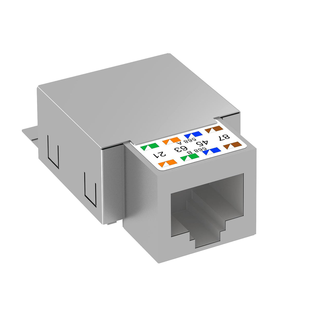 BETTERMANN Modular-Buchse Cat5E RJ45 rnd ASM-C5 G Schirm litz mass gr LSA