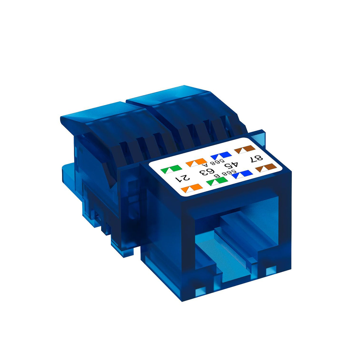 BETTERMANN Modular-Buchse Cat6 RJ45 rnd ASM-C6 Feldkonf litz mass bl LSA