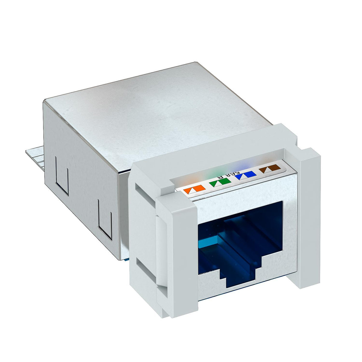BETTERMANN Modular-Buchse Cat6 RJ45 rnd ASM-C6 GS Schirm litz mass gr LSA