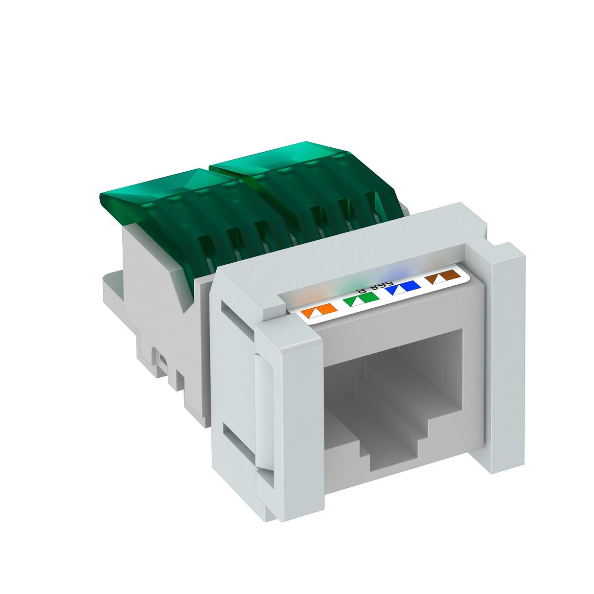 BETTERMANN Modular-Buchse Cat5 RJ45 rnd ASM-C5 S Feldkonf litz mass gr LSA
