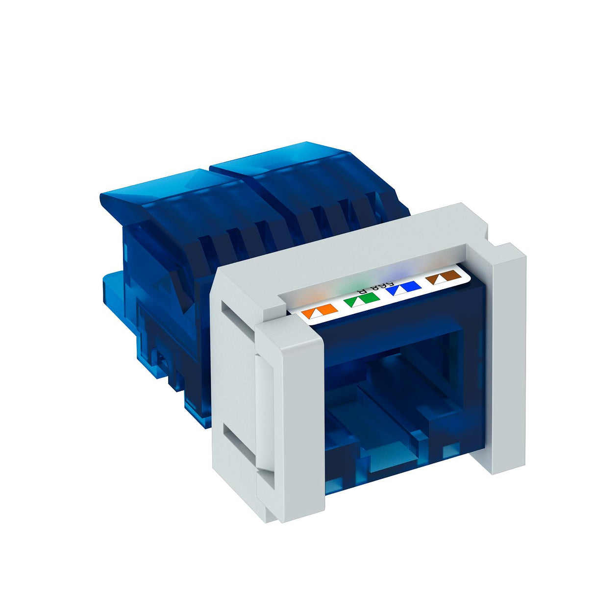 BETTERMANN Modular-Buchse Cat6 RJ45 rnd ASM-C6 S Feldkonf litz mass bl LSA