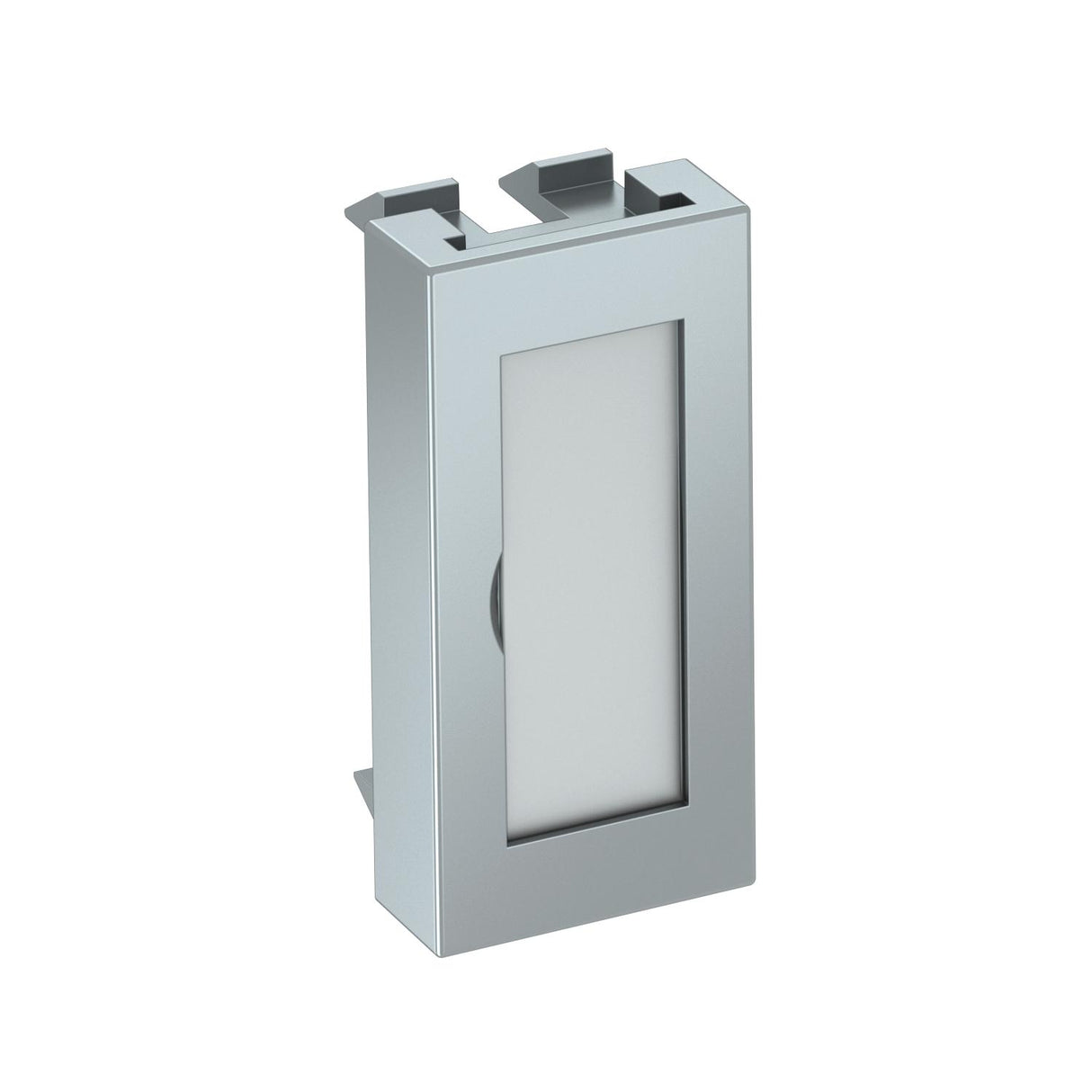 BETTERMANN Geräteblende GEB-K 1f 22,5mm ADP-BF AL0.5 Kst alu hfr