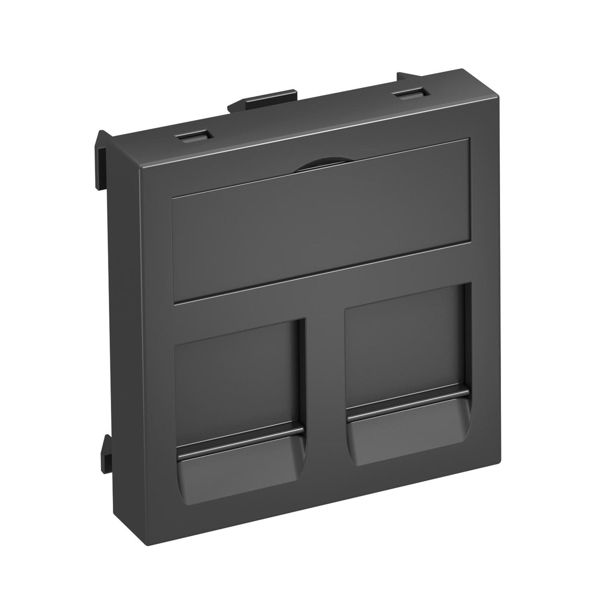 BETTERMANN Zentralplatte Mod-Jack 2f gr DTG-2EP SWGR1 Schraubbef m.Staubschutz