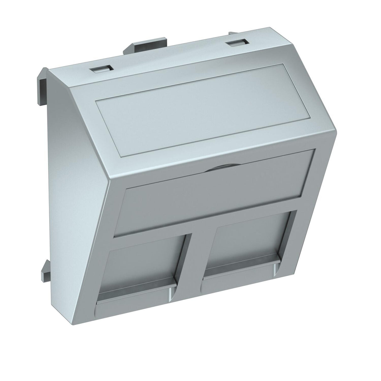 BETTERMANN Zentralplatte Mod-Jack 2f alu DTS-2PA AL1 Schraubbef m.Staubschutz