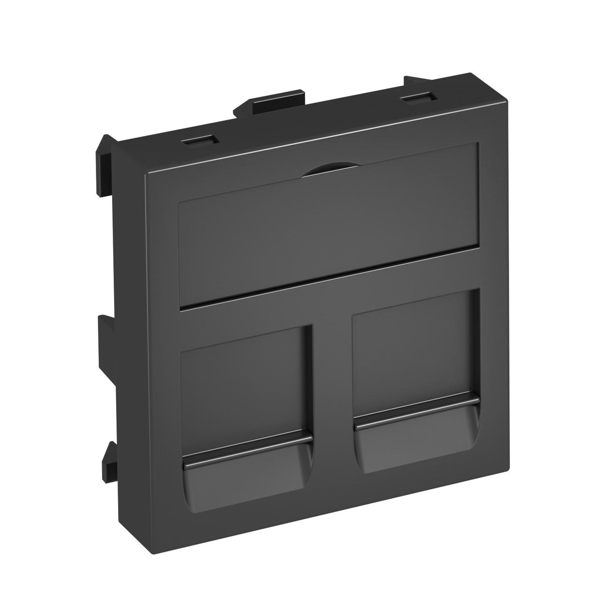BETTERMANN Zentralplatte Mod-Jack 2f gr DTG-2RM SWGR1 Schraubbef m.Staubschutz