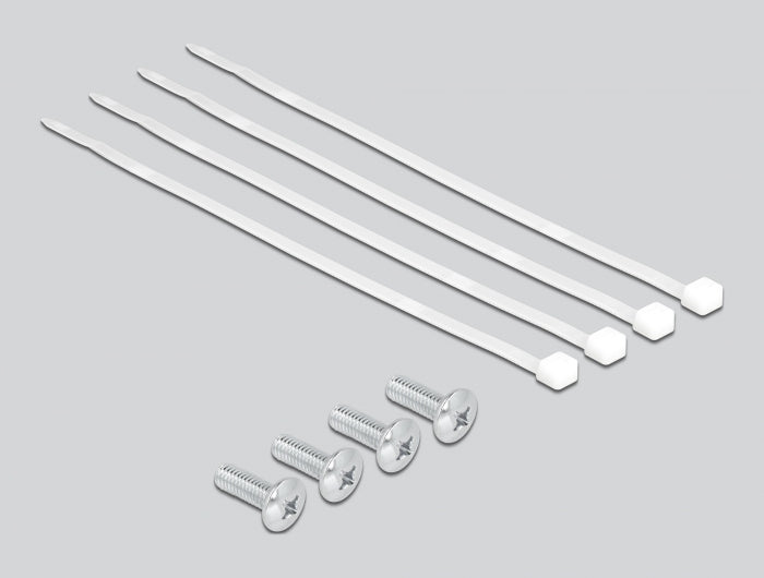 Delock 19″ Patchpanel 24 Port Cat.5e 1 HE farbig