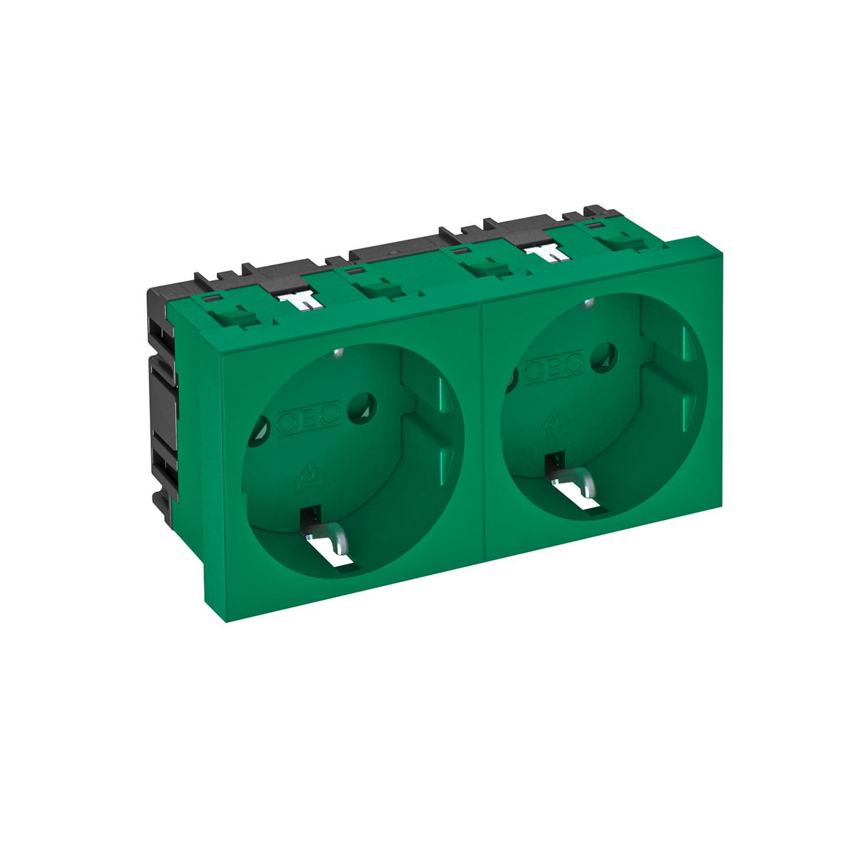 BETTERMANN Steckdose 2f gn mt GEB-K m.BS STD-D0 MZGN2 IP20