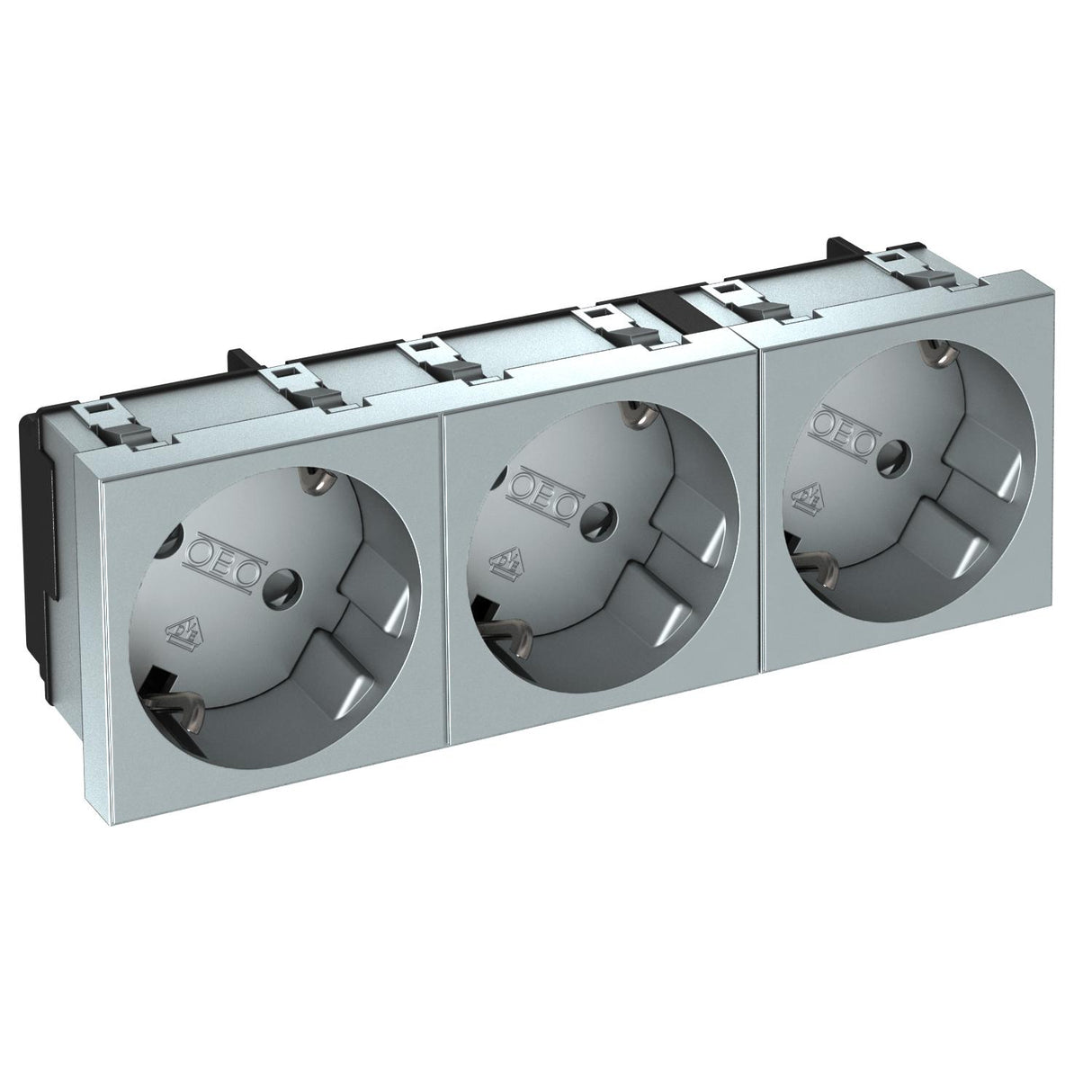BETTERMANN Steckdose 3f alu mt GEB-K STD-D3S AL3 m.BS IP20