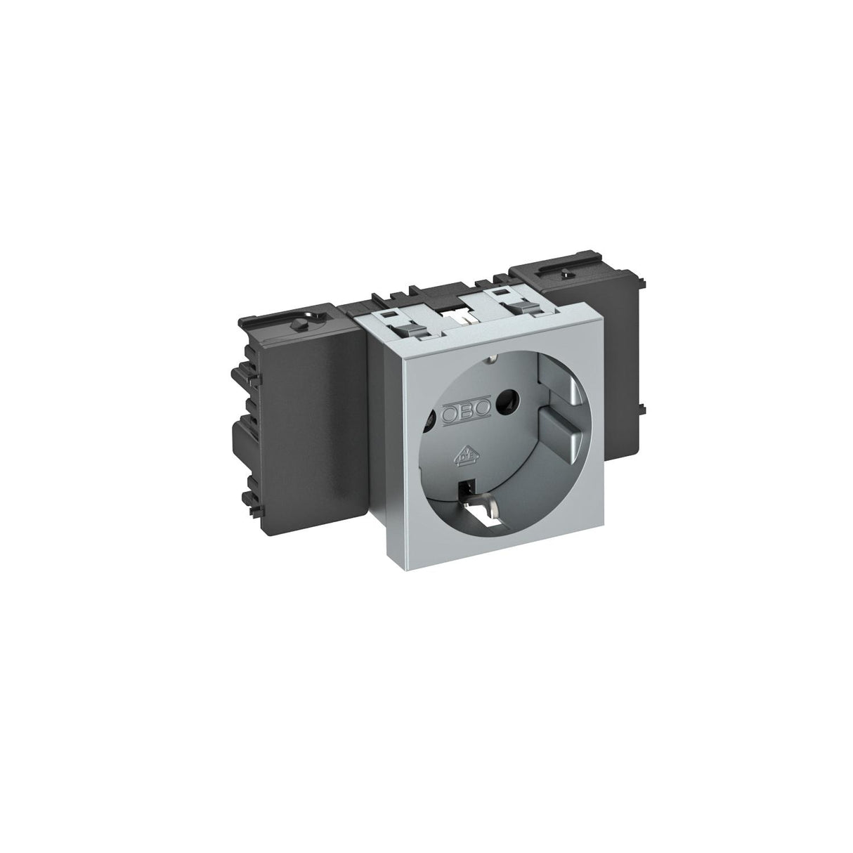 BETTERMANN Steckdose 1f alu mt GEB-K STD-D0C AL1 m.BS IP20