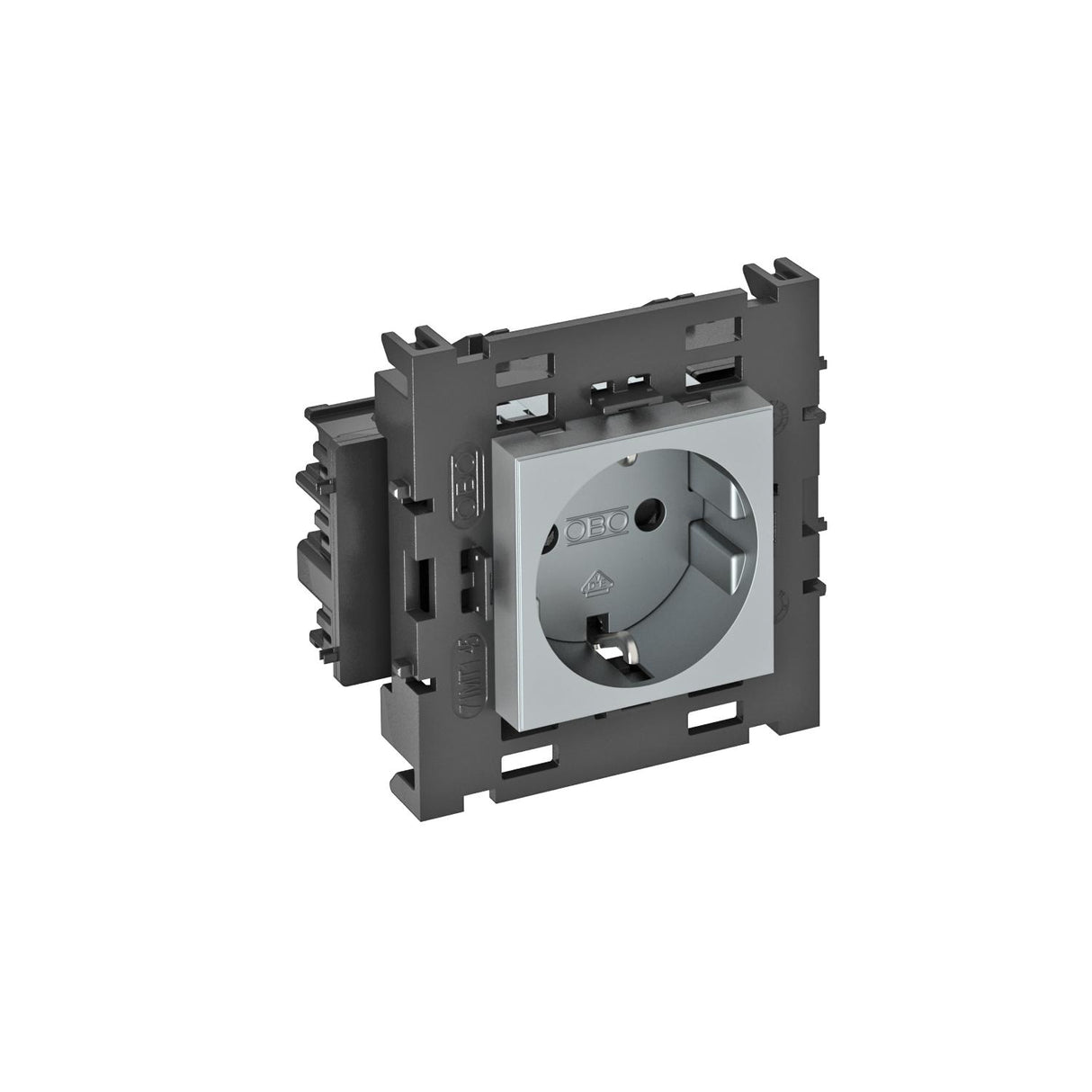 BETTERMANN Steckdose 1f alu mt GEB-K STD-D0C8 AL1 m.BS IP20
