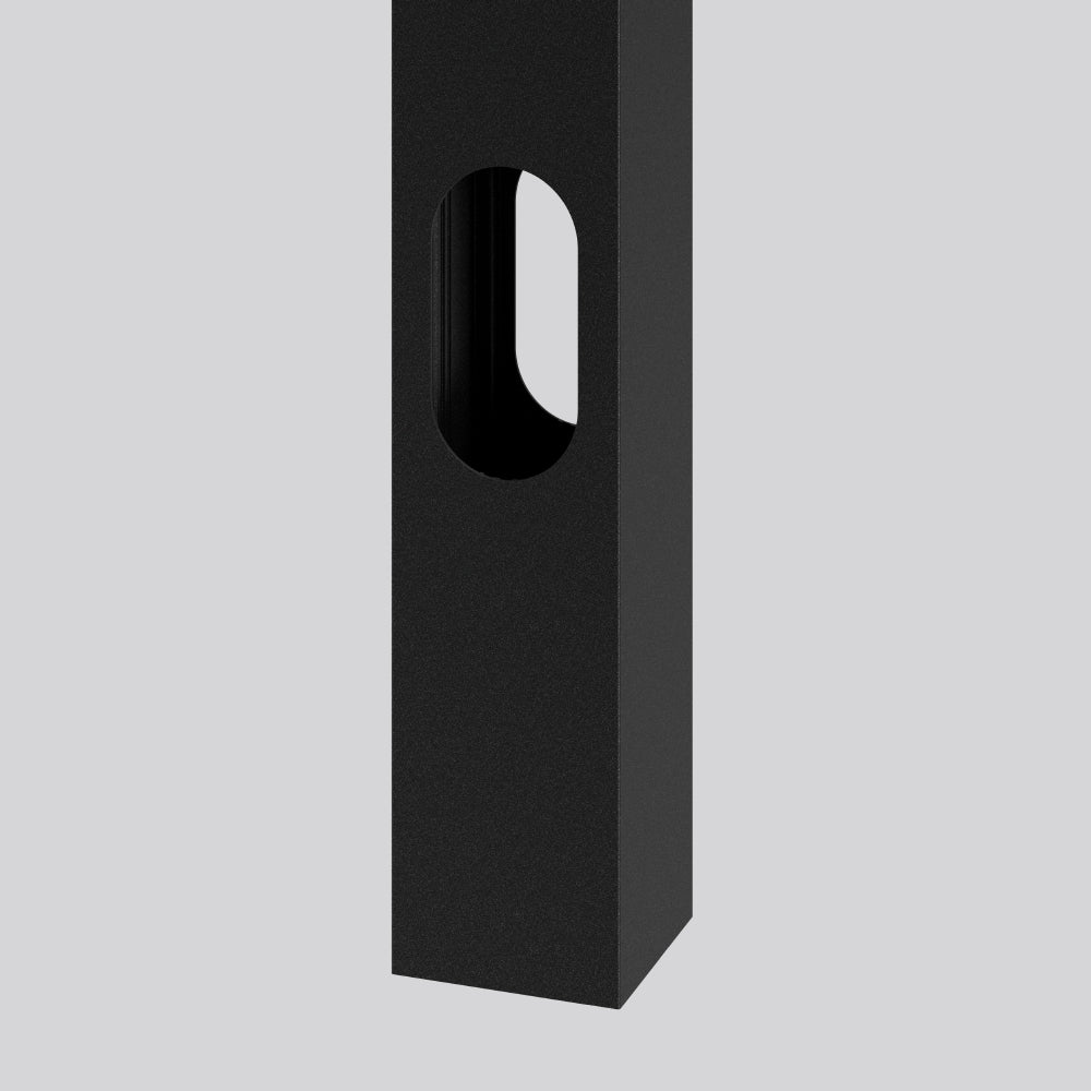 RZB Lichtmast 4,2m quadrat Alu BOCARO 612354.0031 pulverbesch