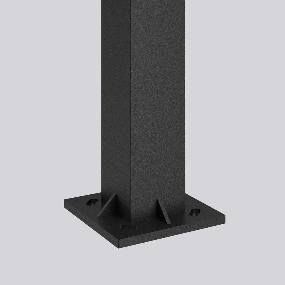 RZB Lichtmast 4,2m quadrat Alu BOCARO 612357.0031 pulverbesch