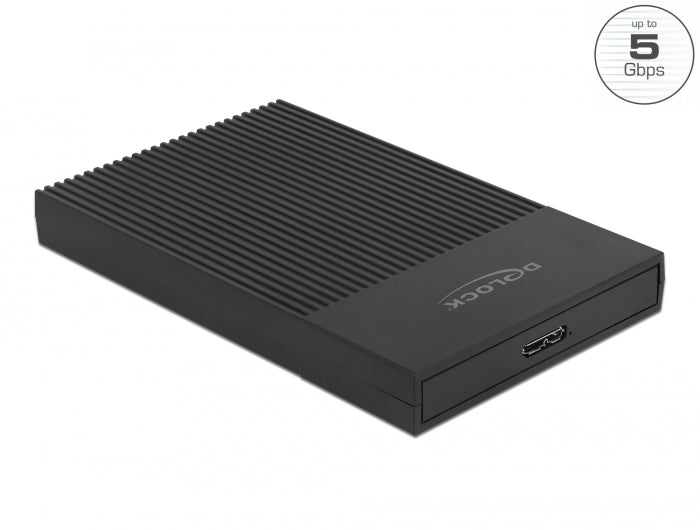Delock Externes Gehäuse für 2.5″ SATA HDD / SSD mit SuperSpeed USB Typ Micro-B Buchse - werkzeugfrei
