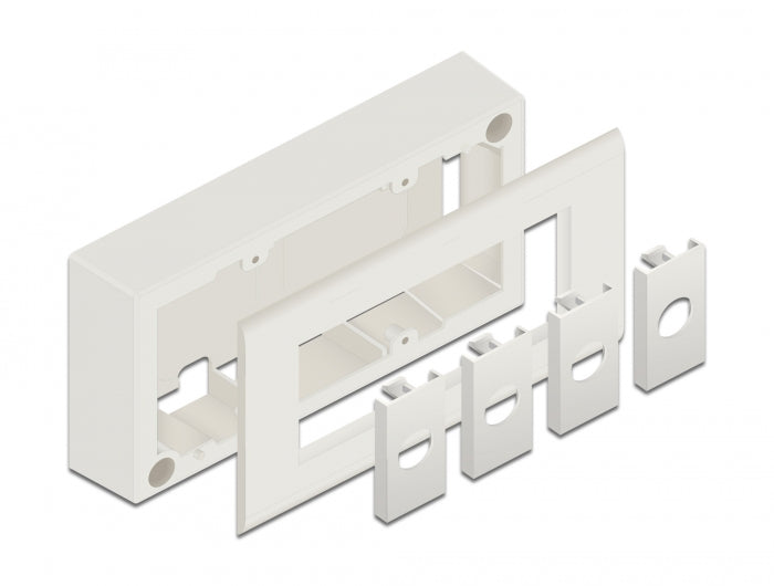 Delock Easy 45 Aufputzgehäuse 152 x 82 mm, weiß