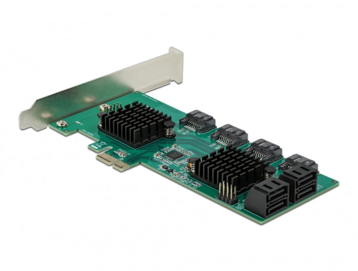 Delock 8 Port SATA PCI Express x1 Karte - Low Profile Formfaktor