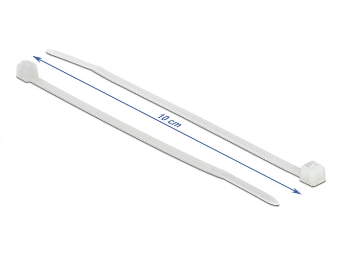 Delock Kabelbinder transparent L 100 x B 2,5 mm 100 Stück
