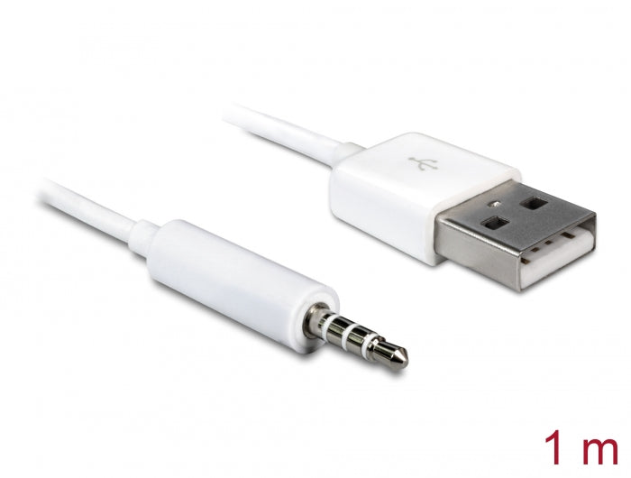 Delock Kabel USB-A Stecker > Klinke 3,5 mm Stecker 4 Pin IPod Shuffle 1 m