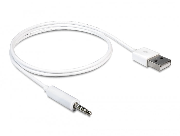 Delock Kabel USB-A Stecker > Klinke 3,5 mm Stecker 4 Pin IPod Shuffle 1 m