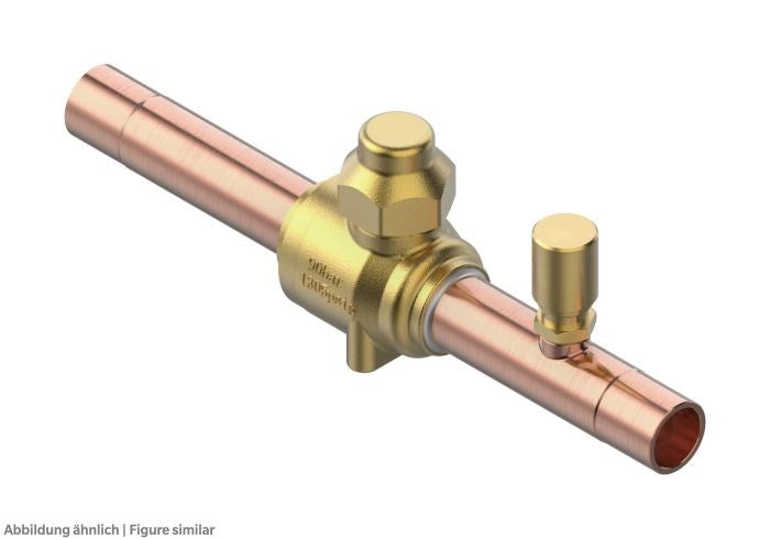 Kugelabsperrventil GBCH 12s 1/2" löt ODFfür CO2, mit Schraderventil, max.90 bar*