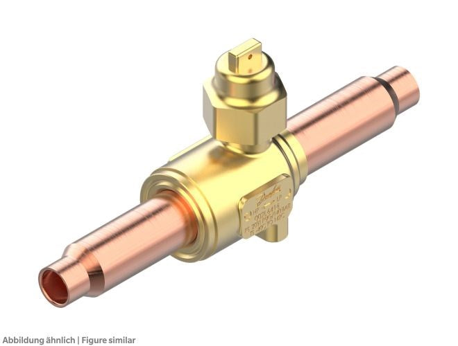Kugelabsperrventil GBCT 10s 3/8" löt ODF CO2, ohne Schraderventil, max.140 bar