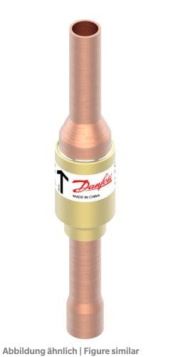Rückschlagventil Danfoss NRV 10s v2,10mmDurchgang löt, delta p 0,04bar, PS49 bar