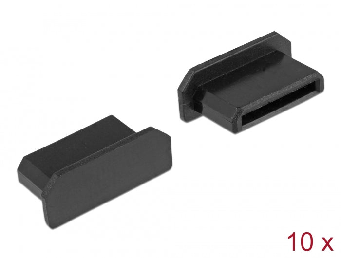 Delock Staubschutz für HDMI mini-C Buchse ohne Griff 10 Stück schwarz