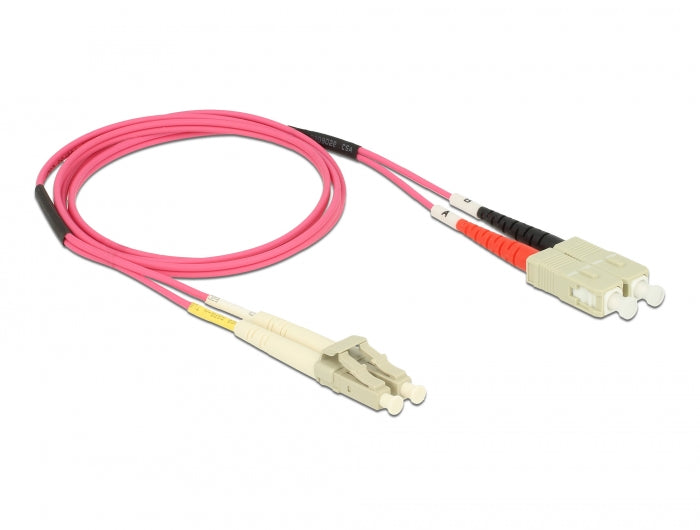 Delock Kabel Lichtwellenleiter LC > SC Multimode OM4 1 m