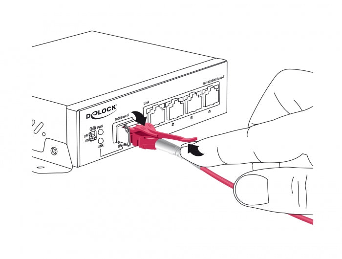 Delock Kabel Lichtwellenleiter LC > LC Multimode OM4 Uniboot 1 m