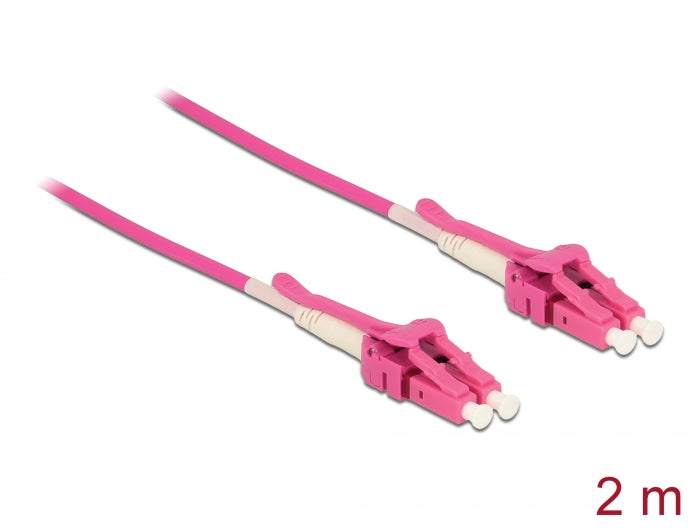 Delock Kabel Lichtwellenleiter LC > LC Multimode OM4 Uniboot 2 m