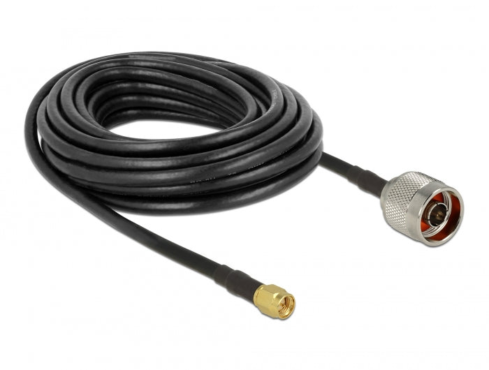 Delock Antennenkabel N Stecker > SMA Stecker CFD200/RF200 7,5 m low loss
