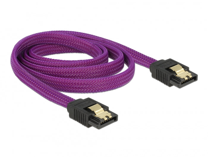 Delock SATA 6 Gb/s Kabel 100 cm violett