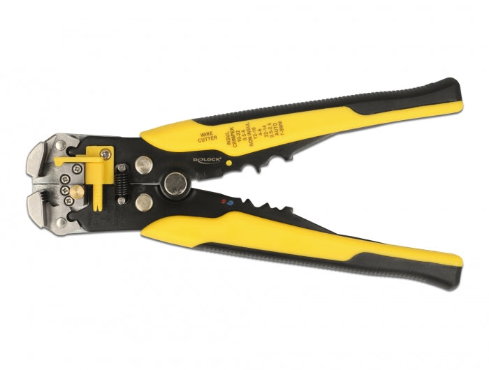Delock Multifunktionswerkzeug zum Crimpen und Abisolieren von Koaxialkabel AWG 10 - 24