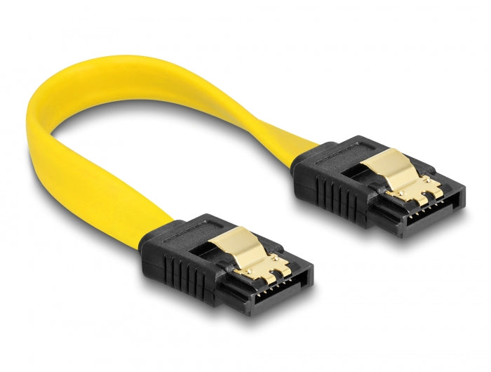 Delock SATA 6 Gb/s Kabel 10 cm gelb