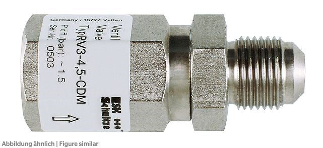 Differenzdruckventil RV3-4.5-CDM 60bar 5/8 UNF, 4,5bar Diff.-Druck